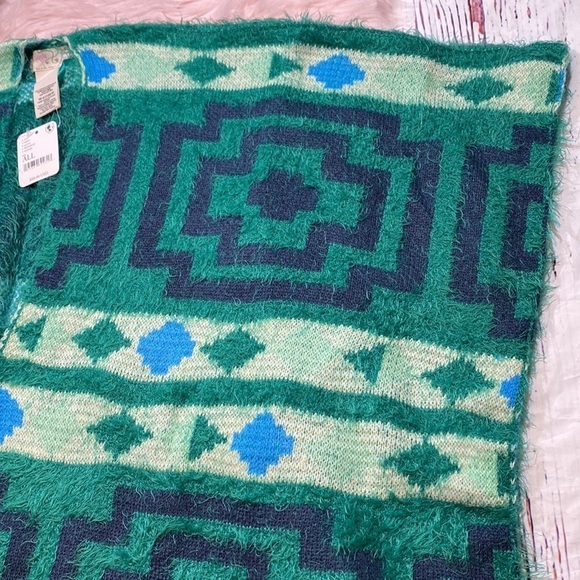 NWT Free People Diamondback Cozy Kimono Green sz OS - Picture 5 of 12